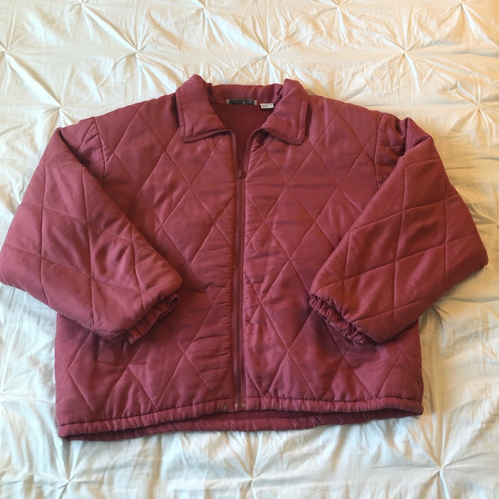 Lauren Brooke pink puffer jacket